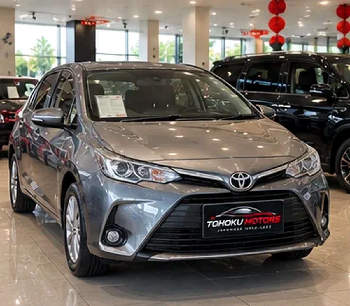 Premium Japanese vehicle with sculpted bodywork